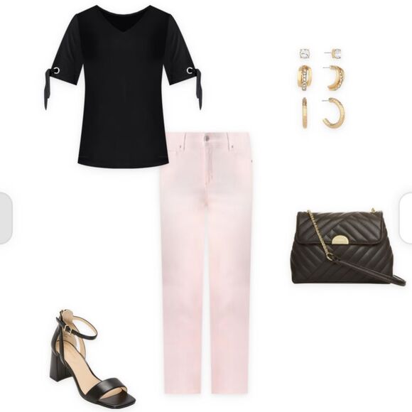 GV 16 Amanda Pink Soft Touch Straight Leg Jeans - Picture 1 of 11